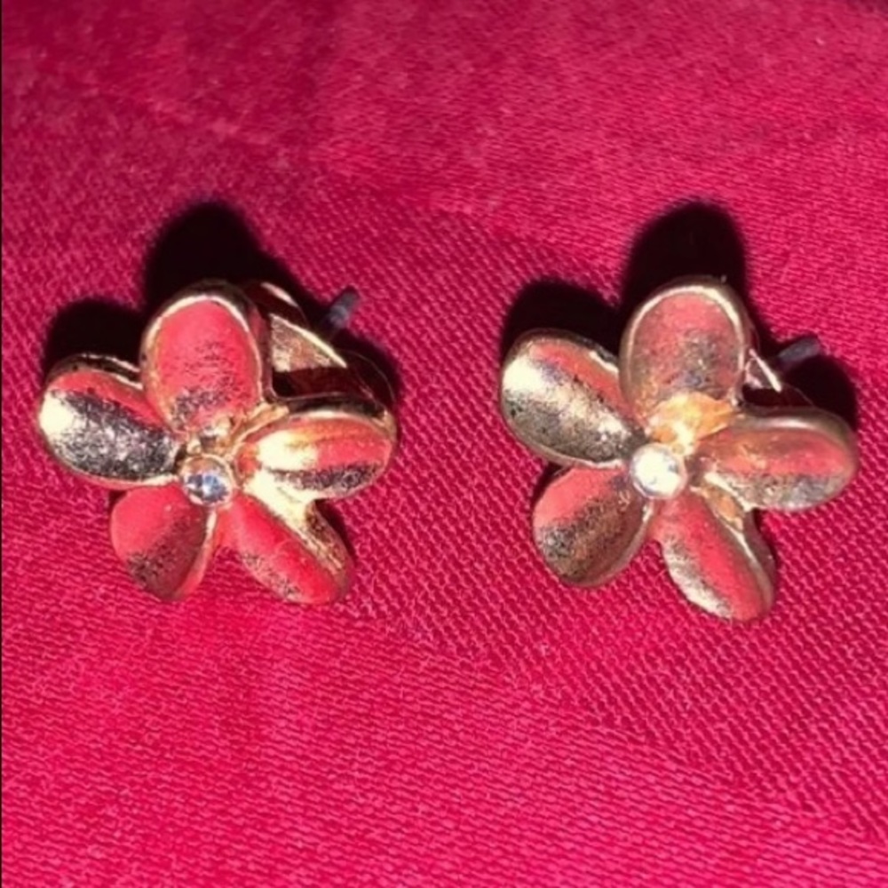Rose gold platted earrings